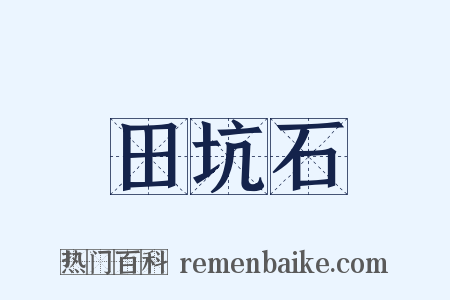 田坑石是什么意思的图片